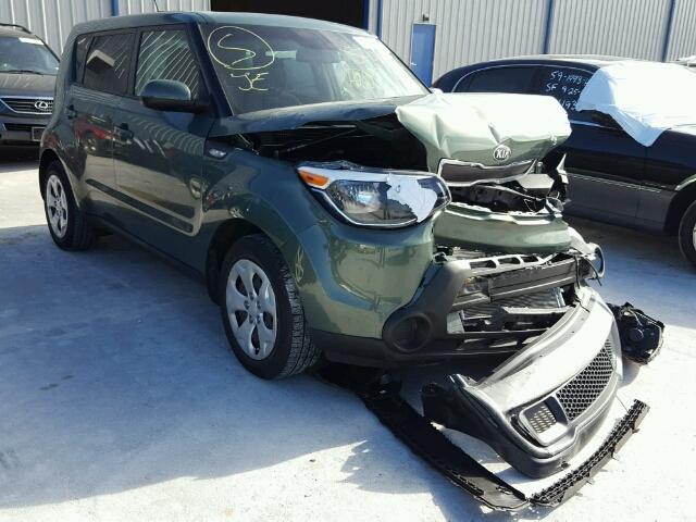 KNDJN2A26E7017062 - 2014 KIA SOUL GREEN photo 1