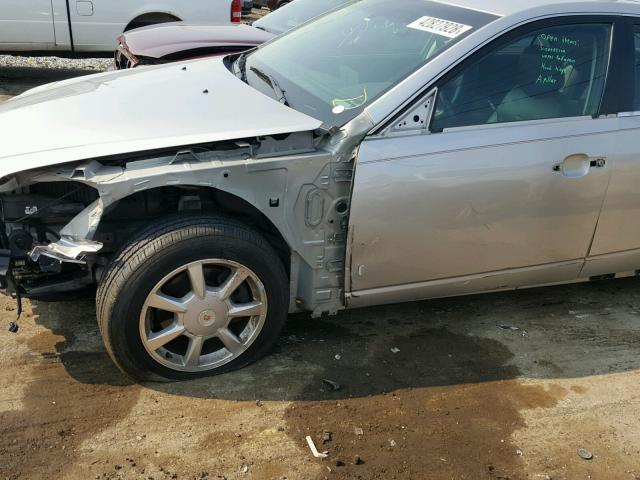 1G6DM577780109902 - 2008 CADILLAC CTS SILVER photo 9