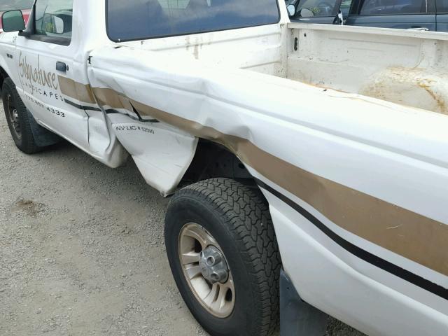 1FTYR10UX3PA64284 - 2003 FORD RANGER WHITE photo 10