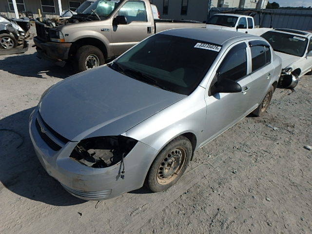 1G1AK55FX67673069 - 2006 CHEVROLET COBALT SILVER photo 2