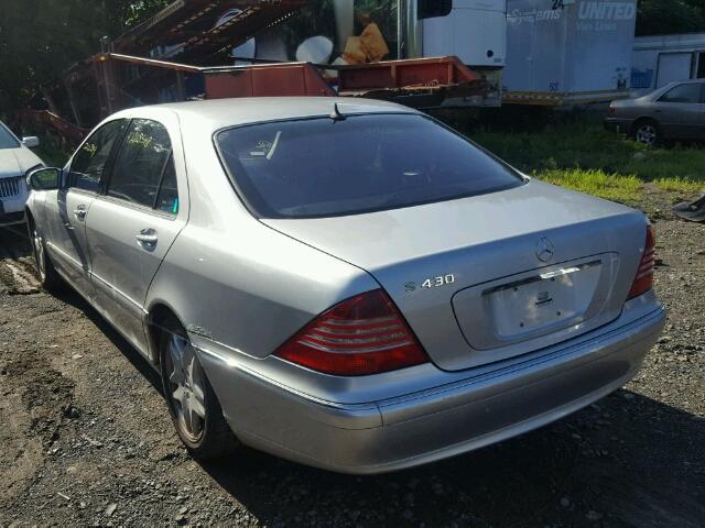 WDBNG70J33A332482 - 2003 MERCEDES-BENZ S 430 SILVER photo 3