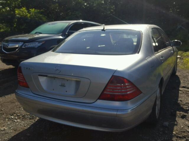 WDBNG70J33A332482 - 2003 MERCEDES-BENZ S 430 SILVER photo 4