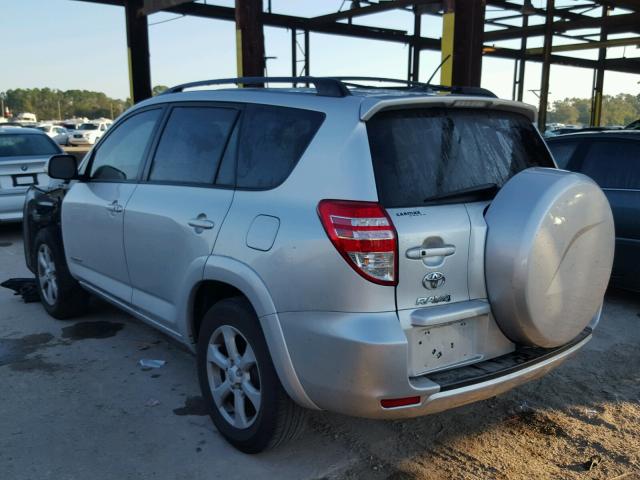 2T3YF4DV7BW064131 - 2011 TOYOTA RAV4 LIMIT SILVER photo 3