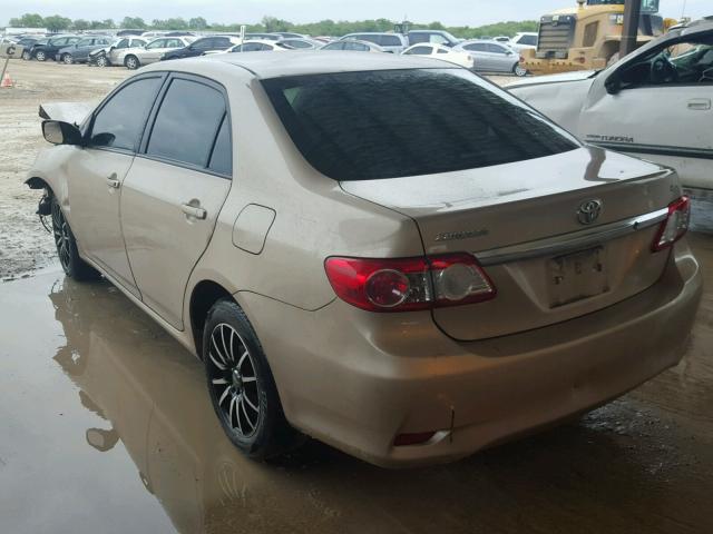 5YFBU4EE9CP060376 - 2012 TOYOTA COROLLA GOLD photo 3