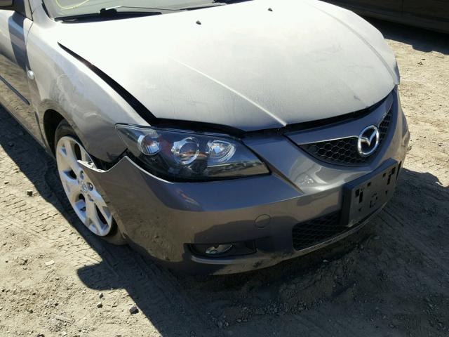 JM1BK32GX81187204 - 2008 MAZDA 3 I GRAY photo 9