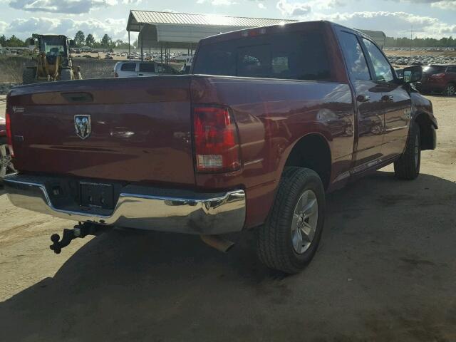 1C6RR6GT2ES314381 - 2014 RAM 1500 SLT BURGUNDY photo 4