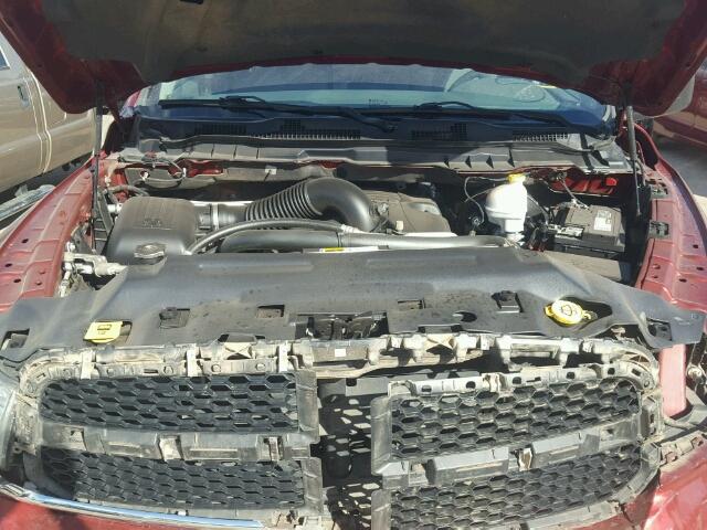 1C6RR6GT2ES314381 - 2014 RAM 1500 SLT BURGUNDY photo 7