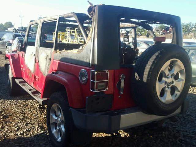 1J4BA5H11AL197299 - 2010 JEEP WRANGLER U RED photo 3
