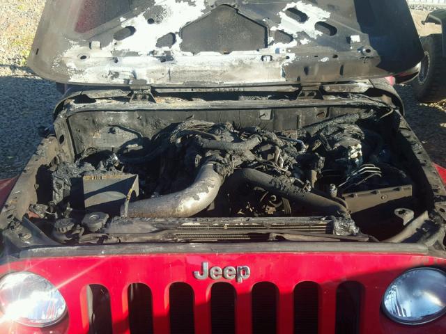 1J4BA5H11AL197299 - 2010 JEEP WRANGLER U RED photo 7