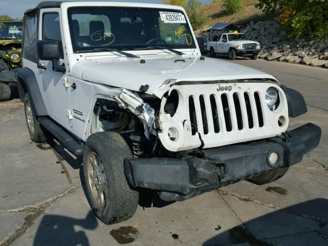 1C4AJWAG5EL208607 - 2014 JEEP WRANGLER S WHITE photo 1