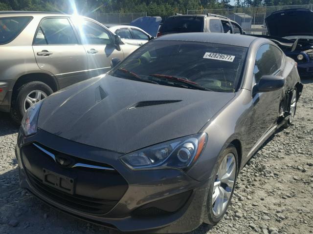 KMHHT6KD5DU082251 - 2013 HYUNDAI GENESIS CO GRAY photo 2