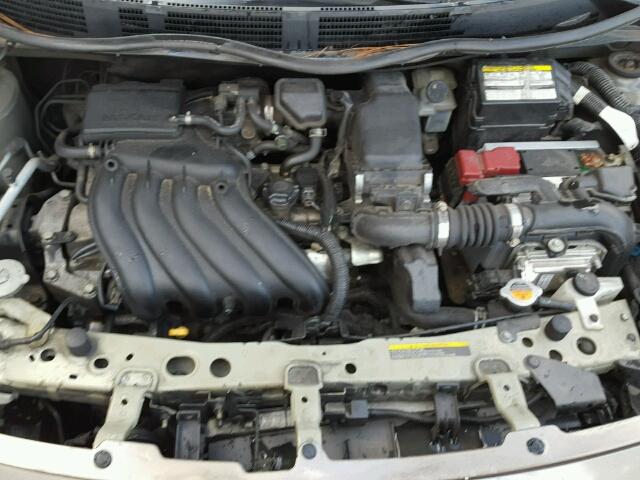 3N1CN7AP9DL857075 - 2013 NISSAN VERSA GRAY photo 7