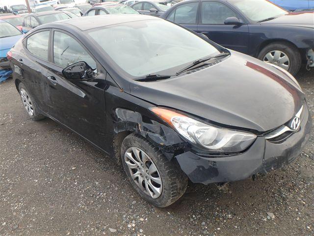 5NPDH4AE2CH069503 - 2012 HYUNDAI ELANTRA GL BLACK photo 1