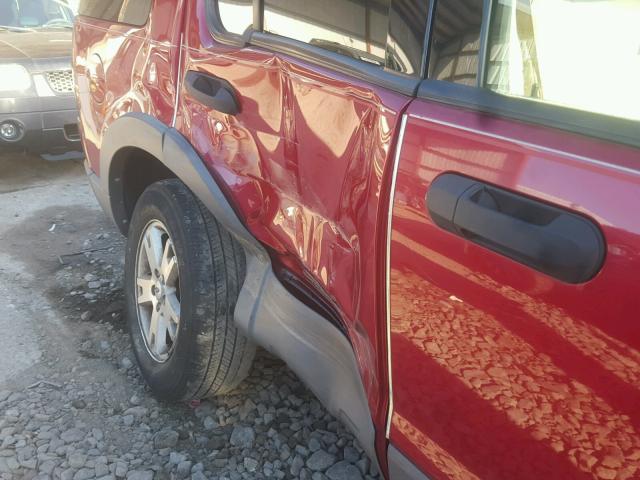 1FMEU73E56UA27301 - 2006 FORD EXPLORER X MAROON photo 9