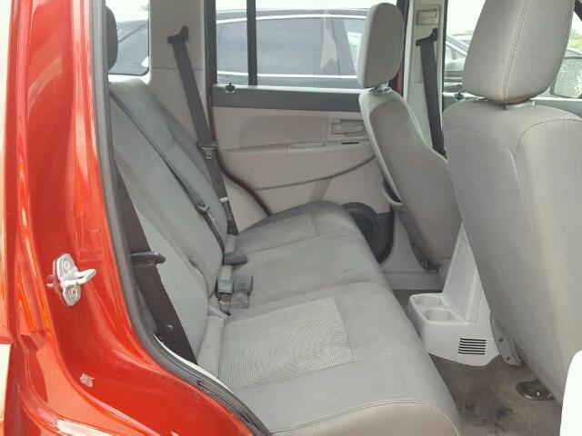 1J8GP28KX8W274237 - 2008 JEEP LIBERTY SP RED photo 6