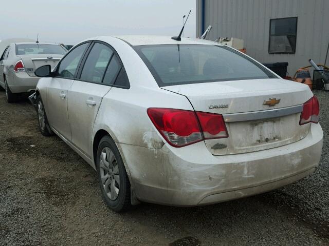 1G1PB5SH1E7220408 - 2014 CHEVROLET CRUZE LS WHITE photo 3