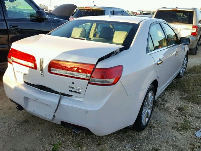 3LNDL2L30BR762494 - 2011 LINCOLN MKZ HYBRID WHITE photo 4