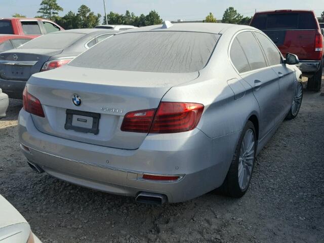 WBAKN9C59ED000730 - 2014 BMW 550 SILVER photo 4