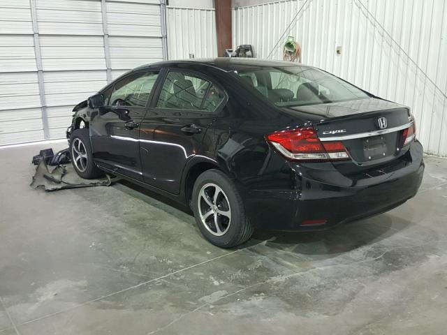 19XFB2F78FE088722 - 2015 HONDA CIVIC SE BLACK photo 3