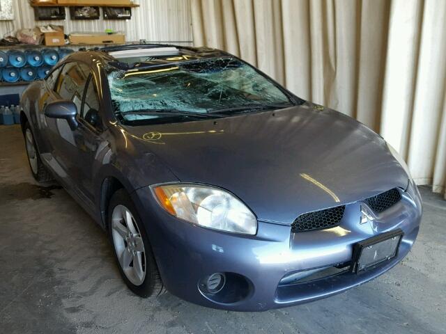 4A3AK24F08E007261 - 2008 MITSUBISHI ECLIPSE BLUE photo 1