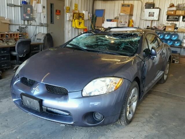 4A3AK24F08E007261 - 2008 MITSUBISHI ECLIPSE BLUE photo 2