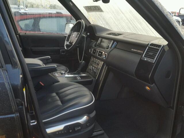 SALMF1E46CA370930 - 2012 LAND ROVER RANGE ROVE BLACK photo 5