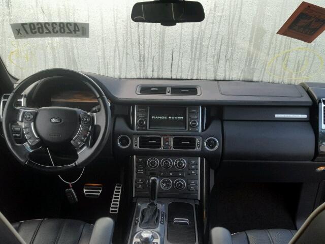 SALMF1E46CA370930 - 2012 LAND ROVER RANGE ROVE BLACK photo 9