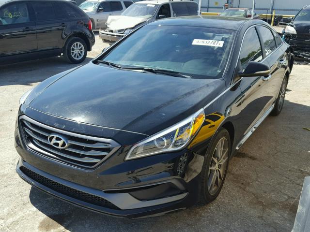 5NPE34AB5FH209587 - 2015 HYUNDAI SONATA SPO BLACK photo 2