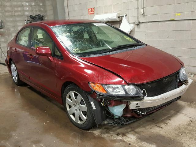 1HGFA16587L095112 - 2007 HONDA CIVIC RED photo 1