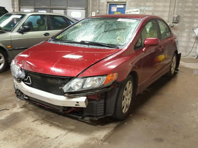 1HGFA16587L095112 - 2007 HONDA CIVIC RED photo 2