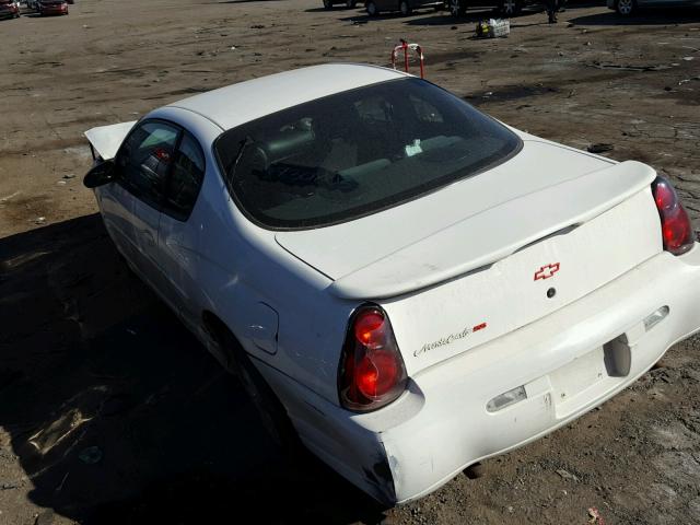 2G1WX15K529172547 - 2002 CHEVROLET MONTE CARL WHITE photo 3