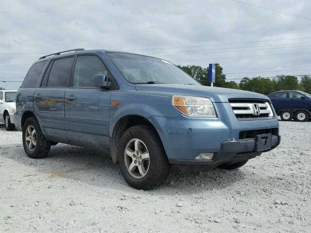 5FNYF18788B016534 - 2008 HONDA PILOT EXL BLUE photo 1