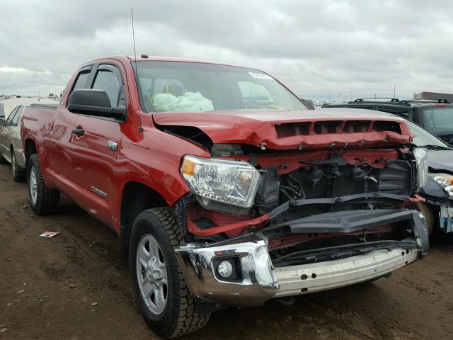 5TFUW5F19EX372643 - 2014 TOYOTA TUNDRA RED photo 1