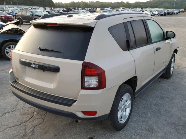 1C4NJCBB2GD788608 - 2016 JEEP COMPASS SP BEIGE photo 4