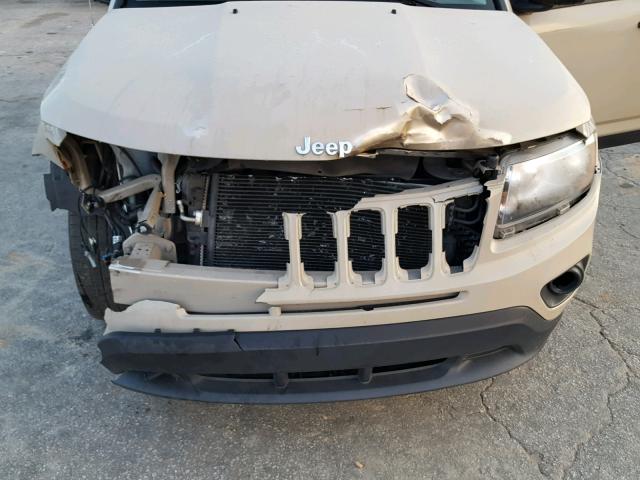 1C4NJCBB2GD788608 - 2016 JEEP COMPASS SP BEIGE photo 7