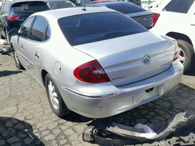 2G4WD582161273930 - 2006 BUICK LACROSSE C SILVER photo 3