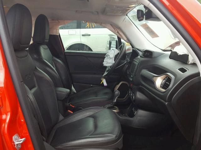 ZACCJADT7FPC40394 - 2015 JEEP RENEGADE L RED photo 5
