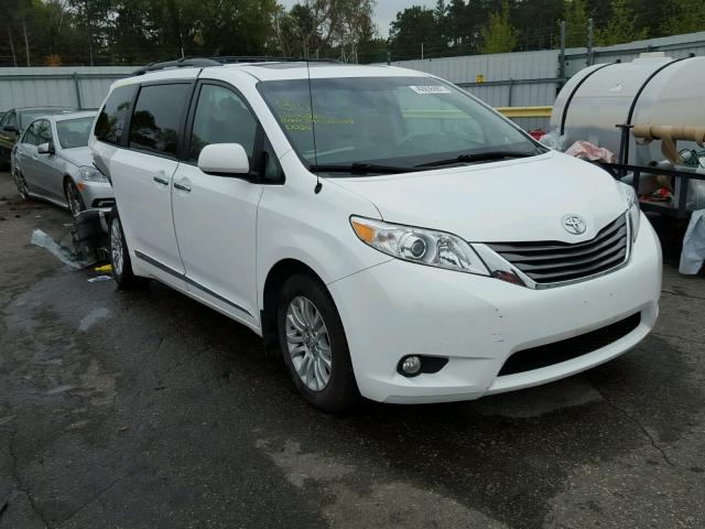 5TDYK3DC2CS186015 - 2012 TOYOTA SIENNA WHITE photo 1