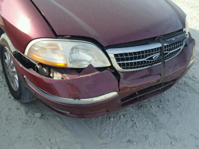 2FMZA5241YBC91387 - 2000 FORD WINDSTAR S MAROON photo 9