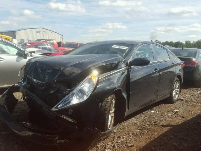 5NPEB4AC0CH462176 - 2012 HYUNDAI SONATA GLS BLACK photo 2