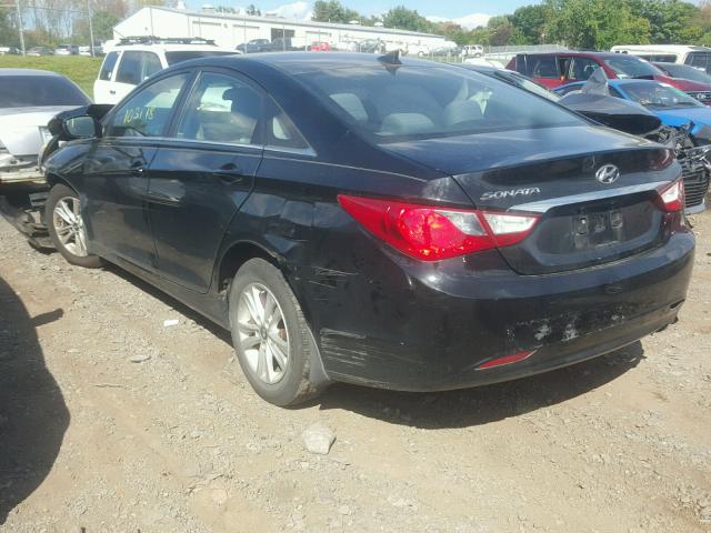 5NPEB4AC0CH462176 - 2012 HYUNDAI SONATA GLS BLACK photo 3