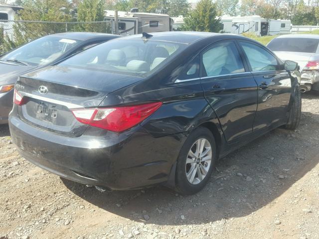 5NPEB4AC0CH462176 - 2012 HYUNDAI SONATA GLS BLACK photo 4