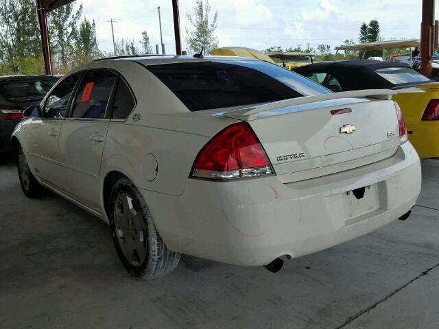 2G1WD58C579205803 - 2007 CHEVROLET IMPALA SUP WHITE photo 3