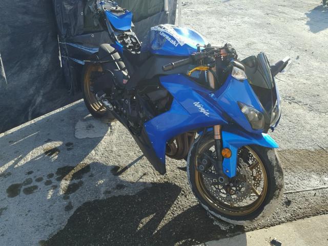 JKAZXCE158A001277 - 2008 KAWASAKI ZX1000 E BLUE photo 1