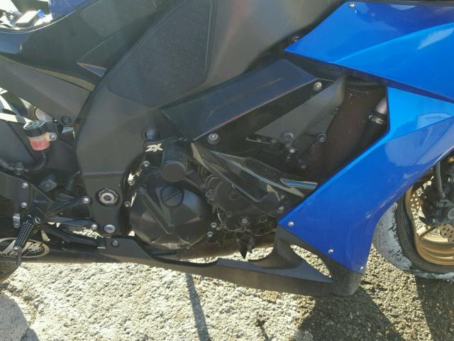 JKAZXCE158A001277 - 2008 KAWASAKI ZX1000 E BLUE photo 7