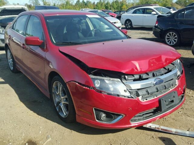 3FAHP0KC1AR427927 - 2010 FORD FUSION SPO RED photo 1