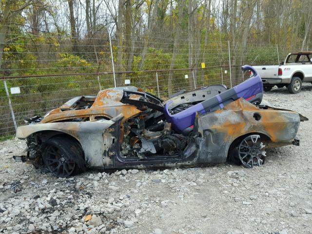 2C3CDZC95GH200575 - 2016 DODGE CHALLENGER PURPLE photo 10