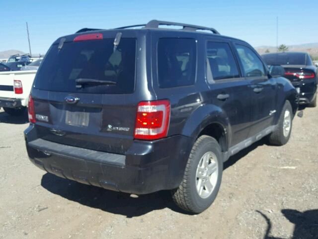 1FMCU59339KA32997 - 2009 FORD ESCAPE HYB GRAY photo 4