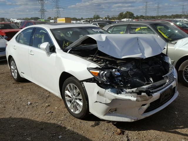 JTHBW1GG1D2021481 - 2013 LEXUS ES 300H WHITE photo 1