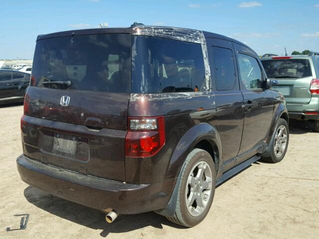 5J6YH18968L012324 - 2008 HONDA ELEMENT PURPLE photo 4